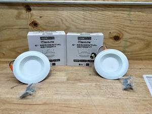 lot 217 image: (2) Maxlite LED Recessed Can Retrofit Kit with 5 6 Inch Recessed Housing