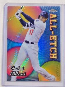 lot 12 image: Shohei Ohtani 2024 Topps Chrome All-Etch Refractor No. CAE-1