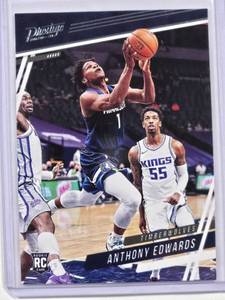 lot 23 image: Anthony Edwards Rookie 2020-21 Panini Chronicles Prestige No. 58