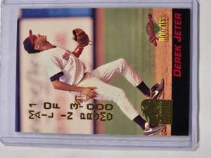 lot 28 image: Derek Jeter 1994 Signature Rookies No. S4 - 1 of 3,000
