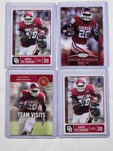lot 30 image: Lot of 4 Adrian Peterson Rookie Cards