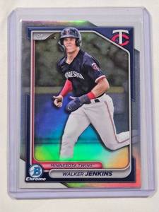 lot 33 image: Walker Jenkins 2024 Bowman Chrome Rookie #1 Prospect BDC-166