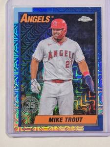 lot 34 image: Mike Trout 2024 Topps Chrome Mojo  Baseball Card T90C-54