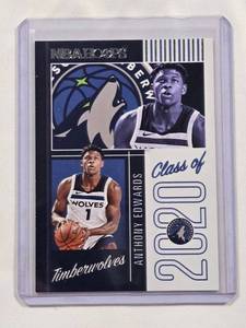 lot 36 image: Anthony Edwards Rookie 2020-21 Panini NBA Hoops Class of 2020 No. 2
