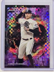 lot 38 image: Carlos Correa Rare Black Refractor 2024 Topps Finest No. 251, Numbered 5975