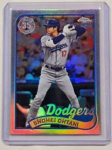 lot 41 image: Shohei Ohtani 2024 Topps Chrome Refractor No. 89CB-6
