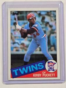 lot 44 image: Kirby Puckett Rookie 1985 Topps No. 536