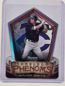 lot 45 image: Walker Jenkins 2024 Bowmans Best Fabled Phenoms Die Cut Refractor No. FP-3