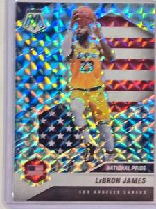 lot 59 image: LeBron James 2020-21 Panini Mosaic Prizm No. 247
