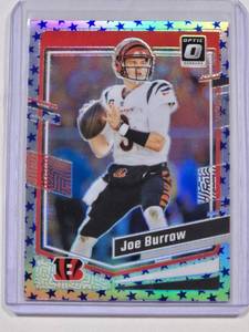 lot 84 image: Joe Burrow 2023 Donruss Optic Silver Holo No. 42