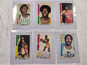 lot 100 image: Lot of 6 Vintage 1969 NBA Basketball Cards