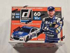 lot 101 image: 2018 Panini Donruss NASCAR Trading Cards Box - Sealed