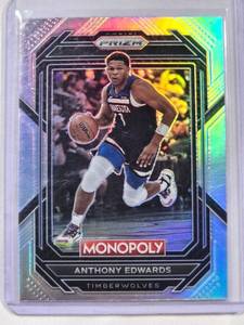 lot 109 image: Anthony Edwards Panini Prizm Monopoly Silver Holo No. 53