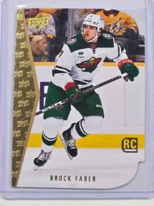 lot 110 image: Brock Faber Gold Die Cut Rookie No. RDT-12