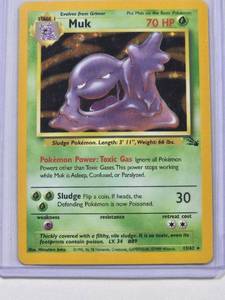 lot 111 image: 1999 Pokemon Muk Holo Card 1362