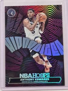 lot 116 image: Anthony Edwards 2024-25 Panini NBA Hoops Foil Insert No. 12