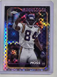 lot 119 image: Randy Moss 2024 Topps Chrome Refractor No. 112