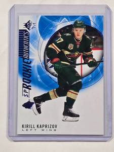 lot 128 image: Kirill Kaprizov 2020-21 Blue SP Rookie Authentics No. 129