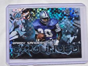 lot 130 image: Barry Sanders 2024 Grounded Refractor No. RG-6