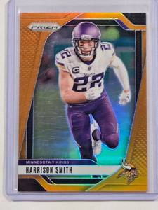 lot 135 image: Harrison Smith 2024 Panini Prizm Orange Refractor No. 190, Numbered 163249