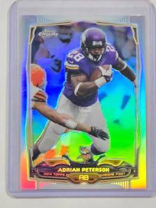 lot 145 image: Adrian Peterson 2014 Topps Chrome Refractor No. 89
