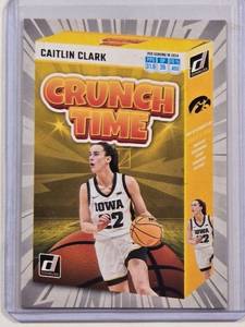 lot 146 image: Caitlin Clark Rookie Insert Crunch Time Basketball No. SS-CT2