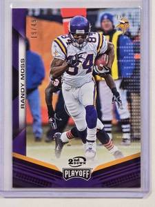 lot 151 image: Randy Moss 2009 Panini Playoff SP No. 194, Numbered 1949