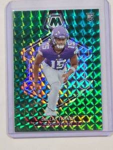 lot 158 image: Dallas Turner Rookie 2024 Panini Green Mosaic No. 317