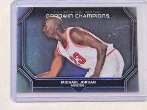 lot 159 image: Michael Jordan 2024 Upper Deck Goodwin Champions Rainbow Refractor