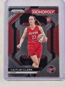 lot 160 image: Caitlin Clark 2024 Panini WNBA Monopoly Prizm No. WNBA27