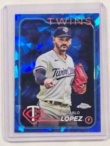lot 168 image: Pablo Lopez 2024 Topps Chrome Sapphire No. 651