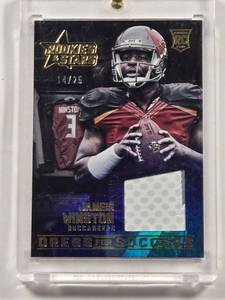 lot 174 image: Jameis Winston Rookie SP - Rookies & Stars Dress for Success No. DS1, Numbered 1425