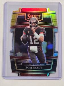 lot 177 image: Tom Brady 2021 Panini Die Cut Prizm Select Concourse No. 1