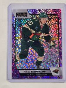 lot 179 image: Kirill Kaprizov 2023-24 O-Pee-Chee Purple Shimmer No. 90, Numbered 42299
