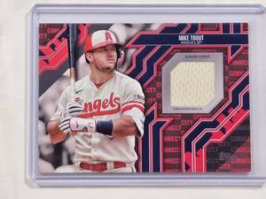 lot 182 image: Mike Trout 2025 Topps City Connect Relic Card No. CC-MT