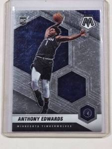 lot 197 image: Anthony Edwards 2020-21 Panini Mosaic Rookie Card No. 201