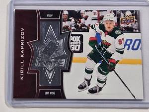 lot 200 image: Kirill Kaprizov Rookie 2020-21 Upper Deck Hockey Silver SF-41, Numbered 23302999