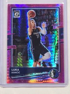 lot 208 image: Luka Doncic 2020-21 Panini Donruss Optic Pink Prizm #86