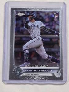 lot 211 image: Julio Rodriguez 2022 Rookie Topps Chrome USC165