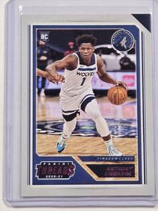 lot 217 image: Anthony Edwards Rookie 2020-21 Panini Chronicles Threads No. 87