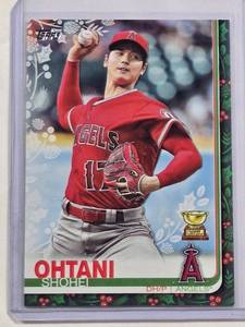 lot 224 image: Shohei Ohtani 2019 Holiday Rookie Cup #HW33
