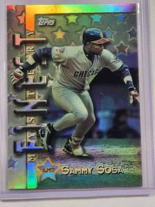 lot 226 image: Sammy Sosa 1997 Topps Finest Refractor