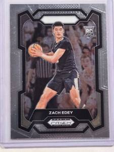 lot 243 image: Zach Edey Rookie 2024 Panini Prizm Draft Picks No. 1