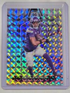 lot 251 image: Justin Jefferson 2024 Panini Silver Mosaic No. 143