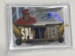 Shohei Ohtani Auto Relic 2019 Topps Splitter No. TTAR-S02 Numbered 1/18