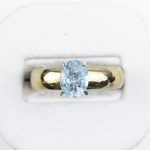 lot 86 image: Ross Simons  Blue Topaz Vermeil (Sterling Silver)  Ring. Size 10 - 10.25.
