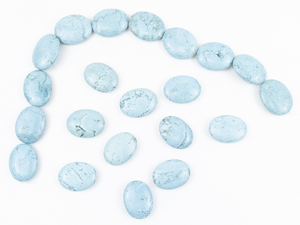 lot 248 image: 21 Turquoise() Beads 38.5X30MM. Perfect for your Bead Projects