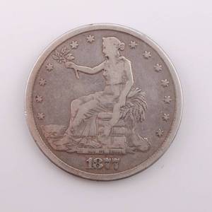 lot 14 image: 1877-S Trade Dollar $1