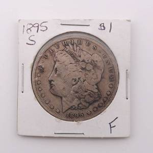 lot 10 image: 1895-S Morgan Silver Dollar $1 Better Date