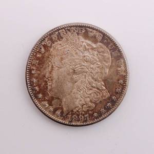 lot 8 image: 1897-S Morgan Silver Dollar $1